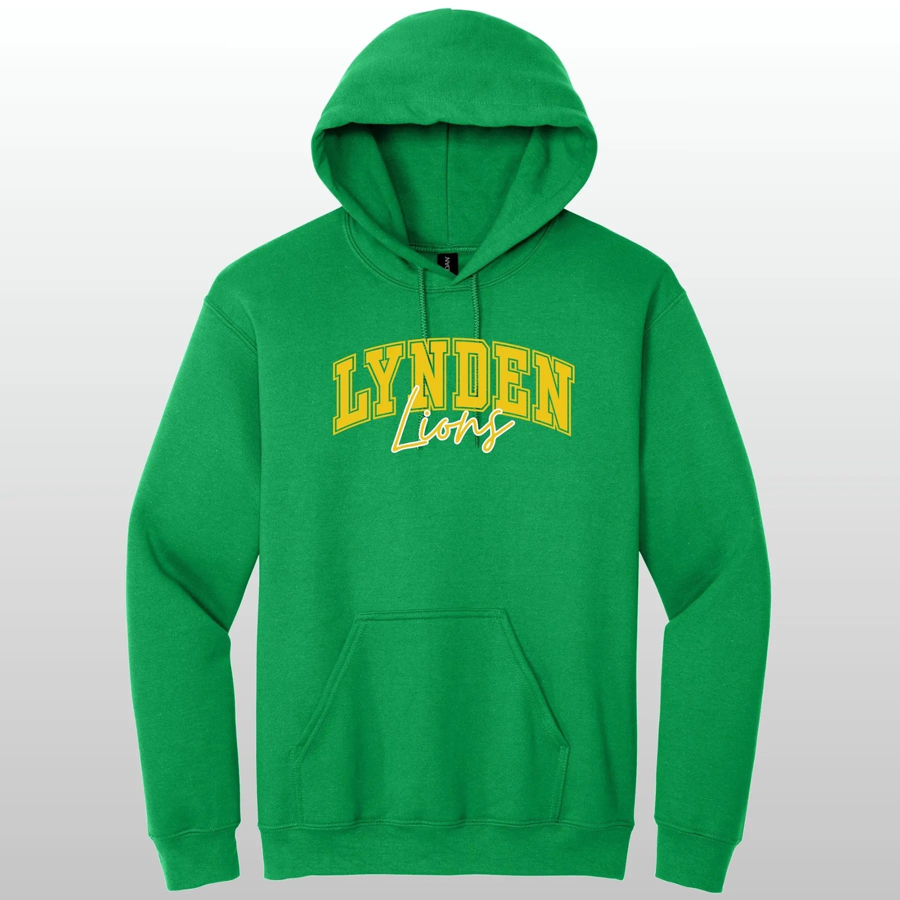 Lynden Lions Cursive Hooded Sweatshirt