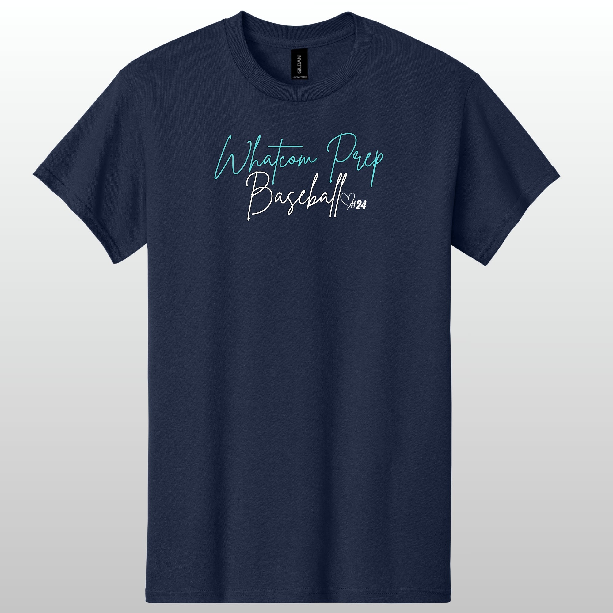 Whatcom Prep Glitter Baseball T-Shirt