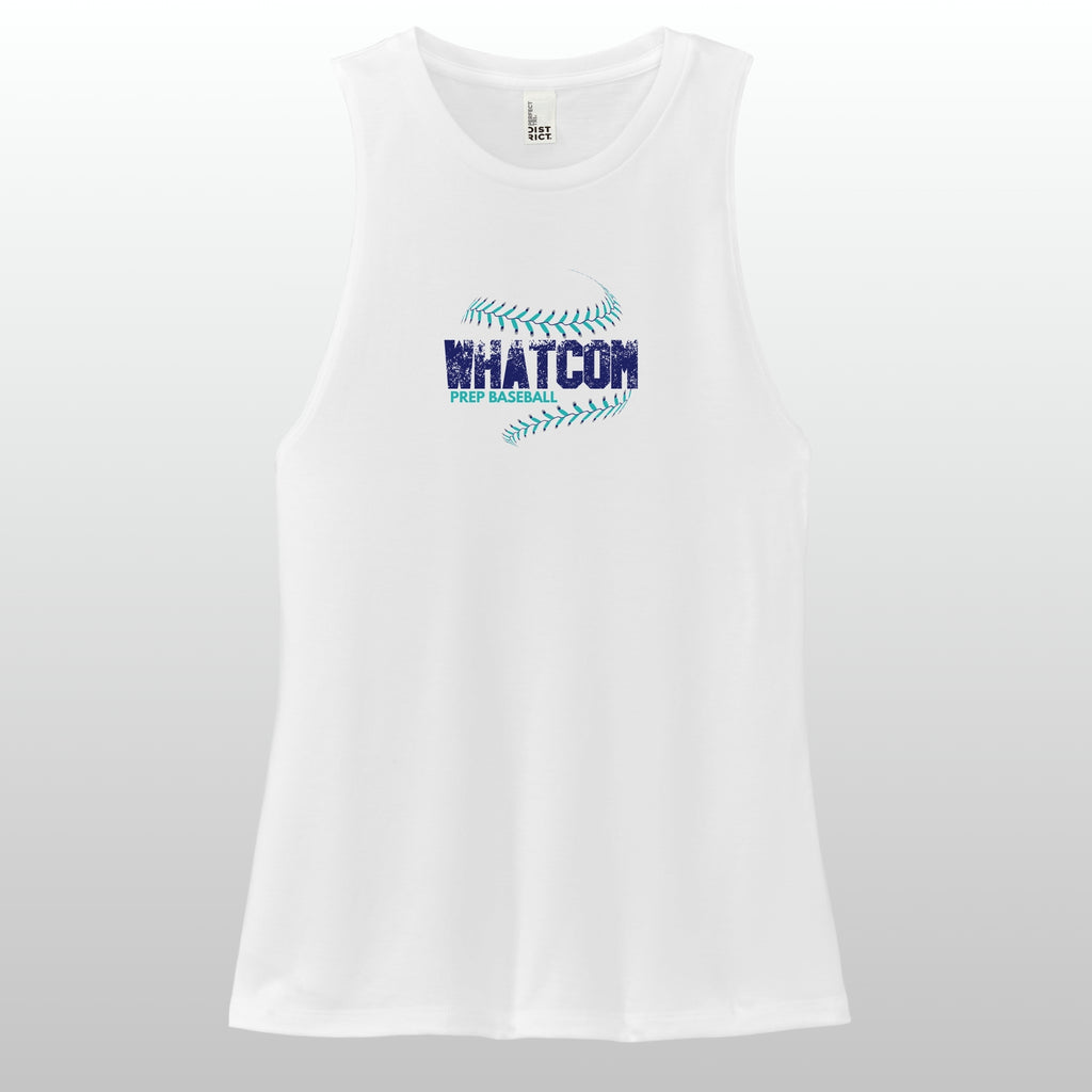 Whatcom Prep Women's Baseball Seam Muscle Tank