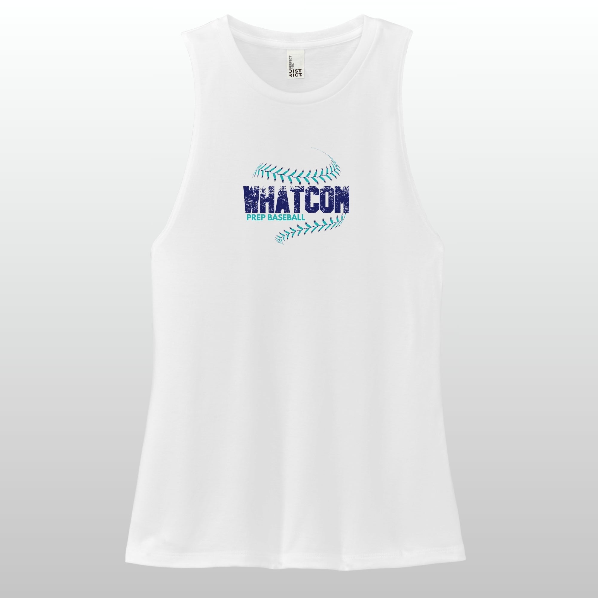 Whatcom Prep Women's Baseball Seam Muscle Tank
