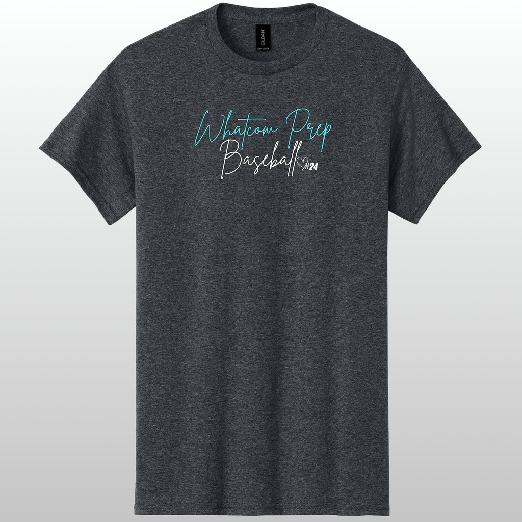 Whatcom Prep Glitter Baseball T-Shirt