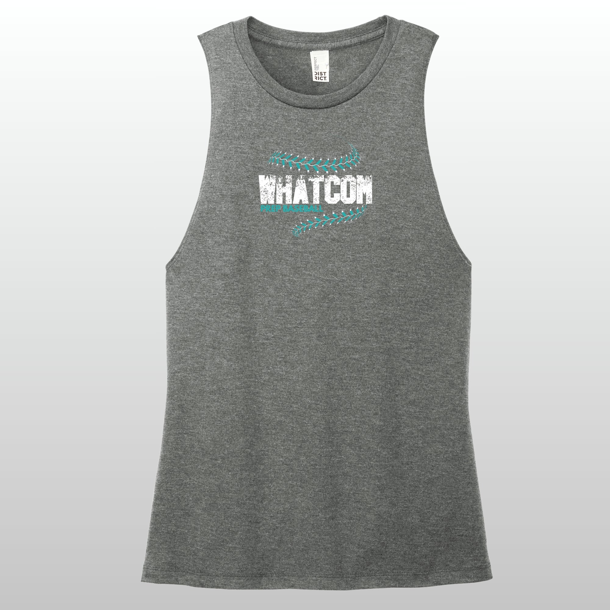 Whatcom Prep Women's Baseball Seam Muscle Tank
