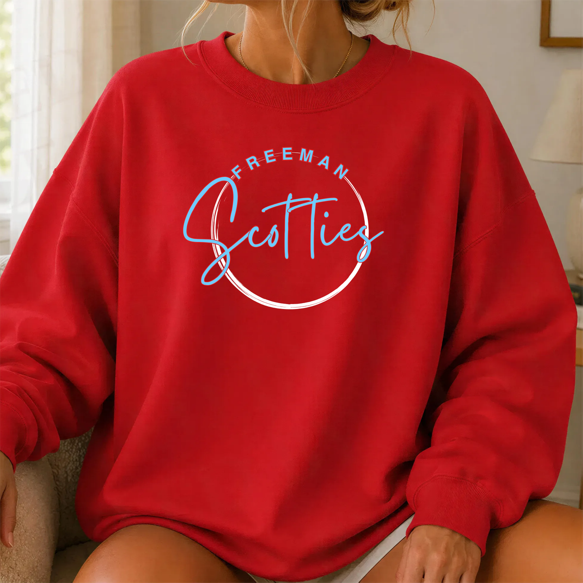 Freeman Scotties Crewneck Cursive