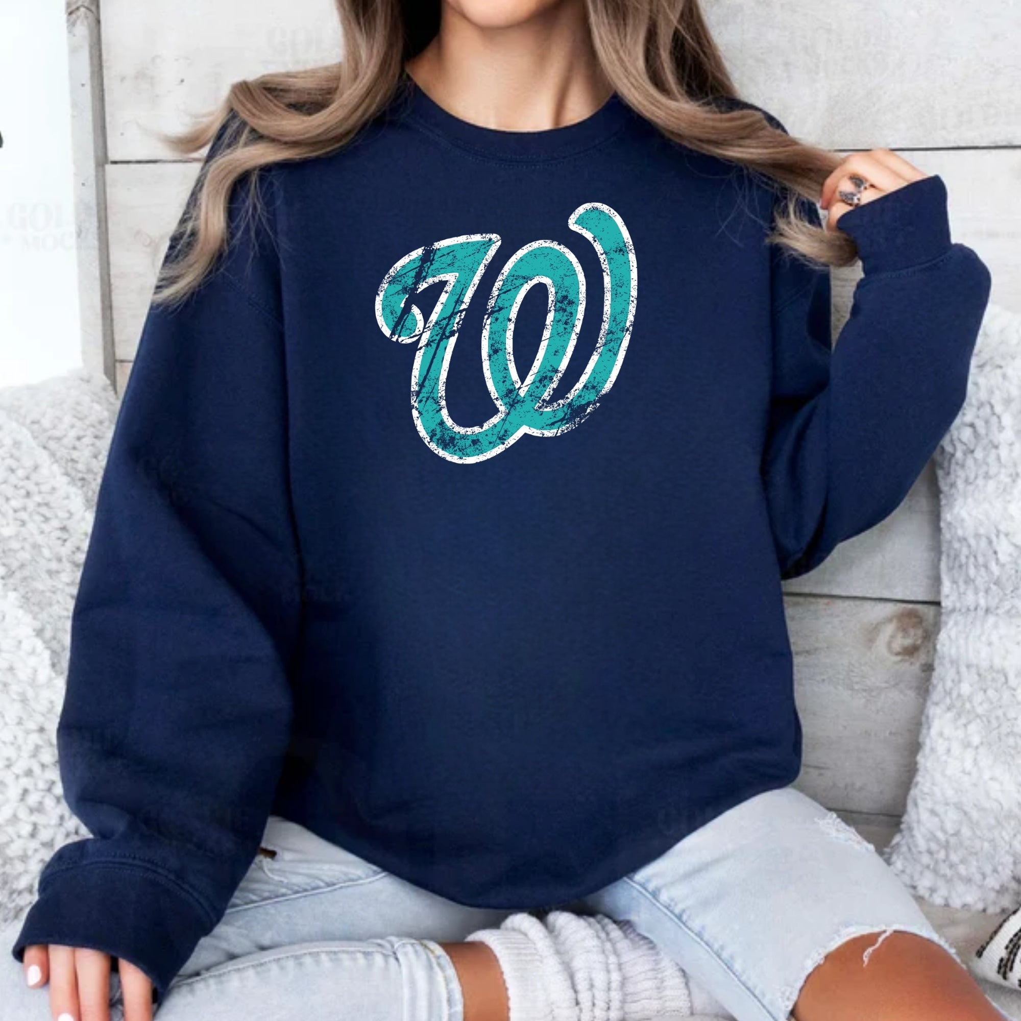 Whatcom Prep Distressed Crewneck