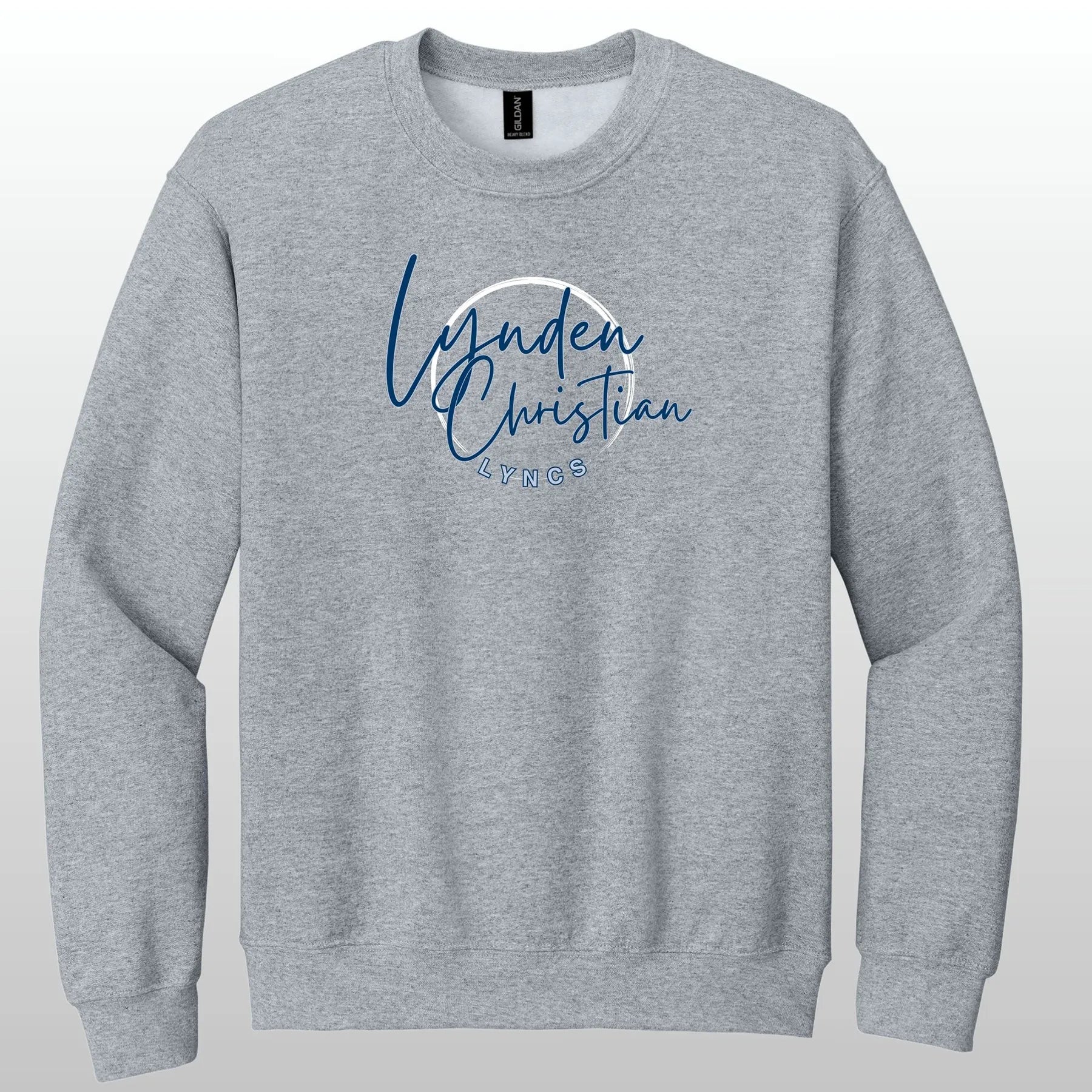 Lynden Christian Cursive Swish Crewneck Sweatshirt