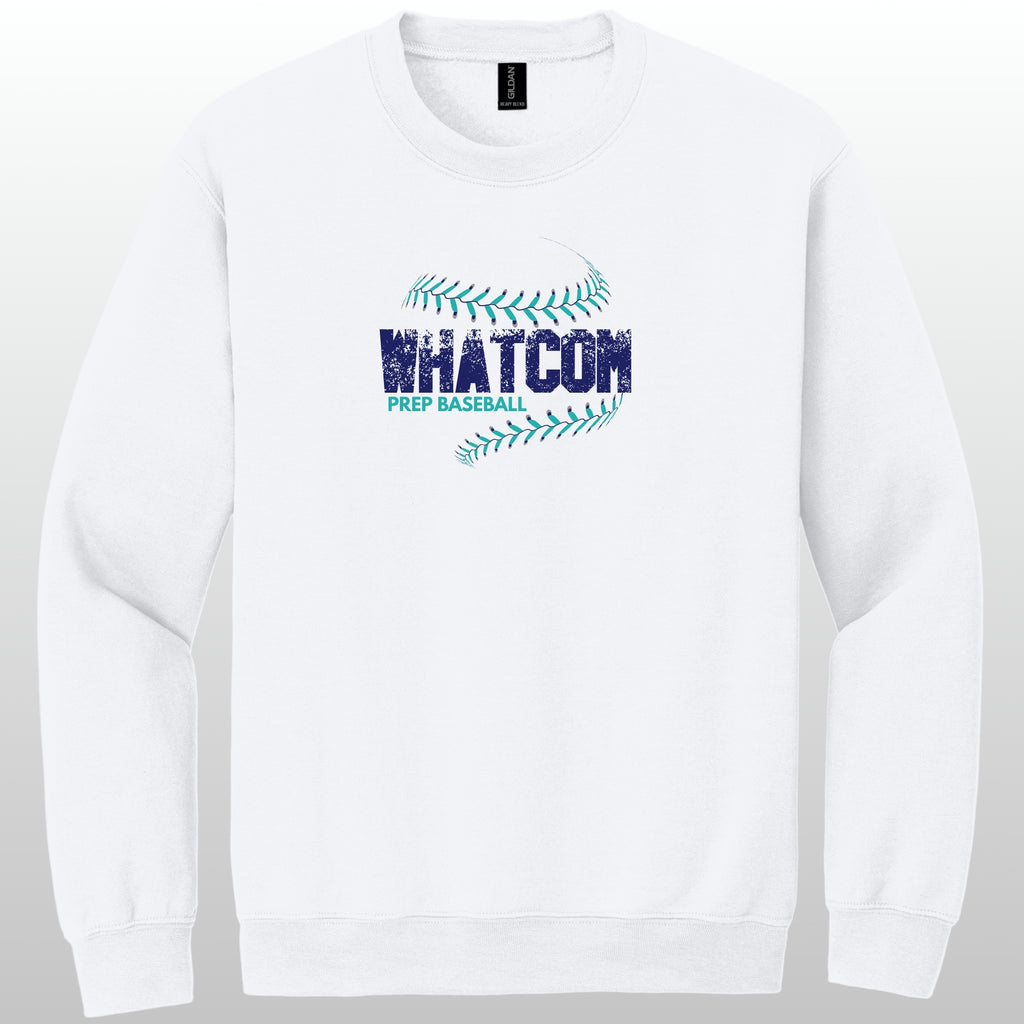 Whatcom Prep Baseball Seams Crewneck