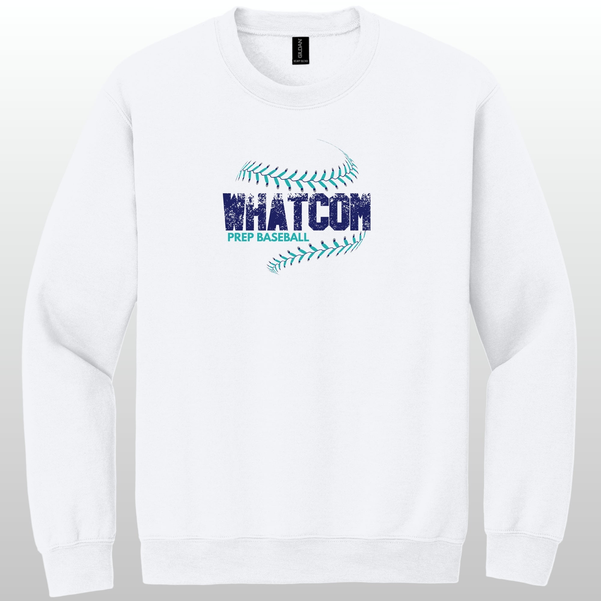 Whatcom Prep Baseball Seams Crewneck