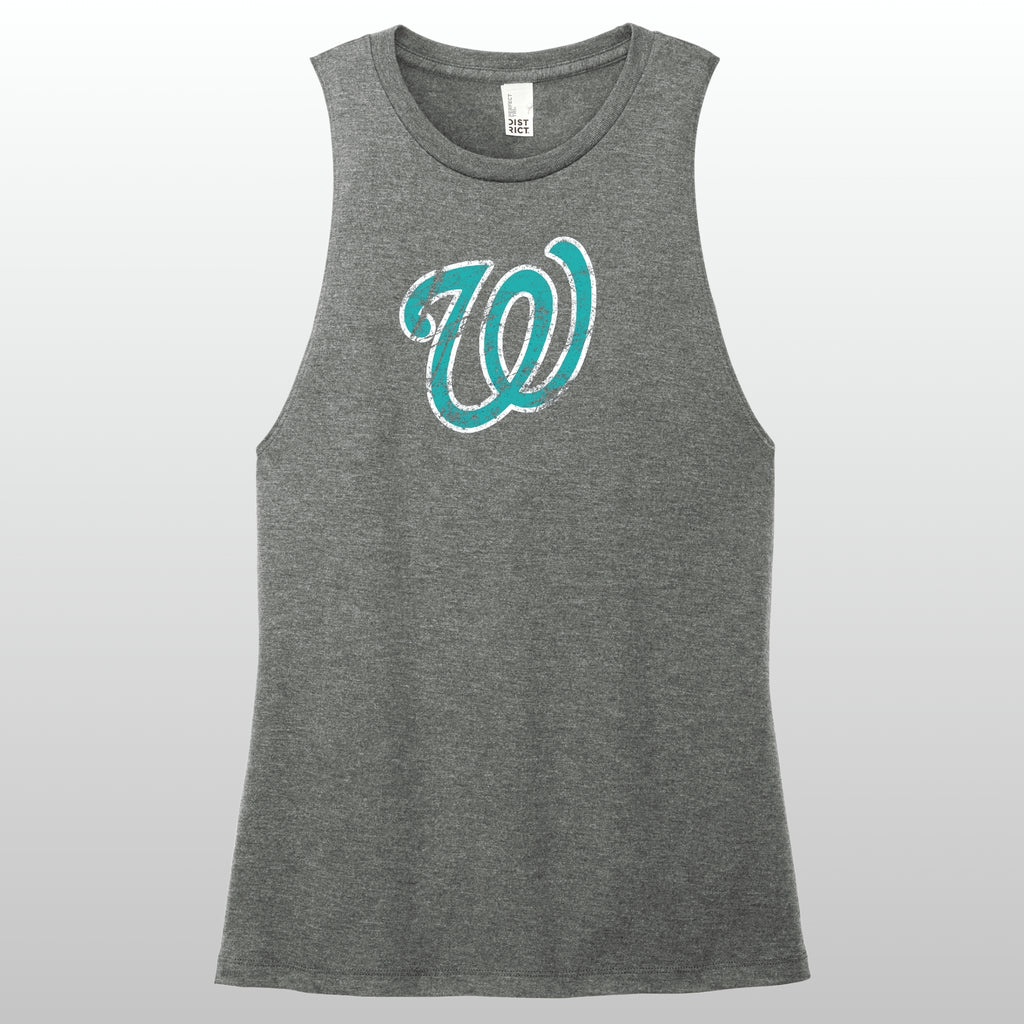 Whatcom Prep Women's Distressed Muscle Tank