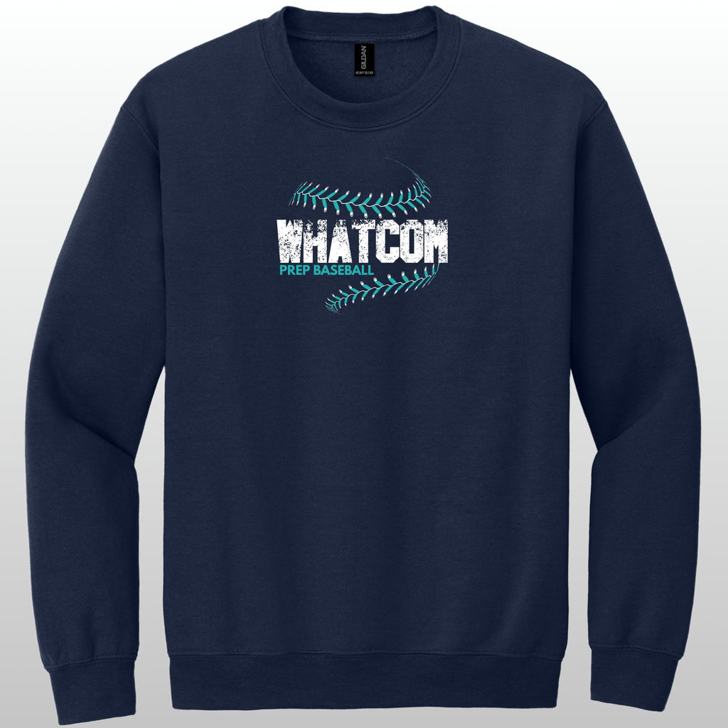 Whatcom Prep Baseball Seams Crewneck