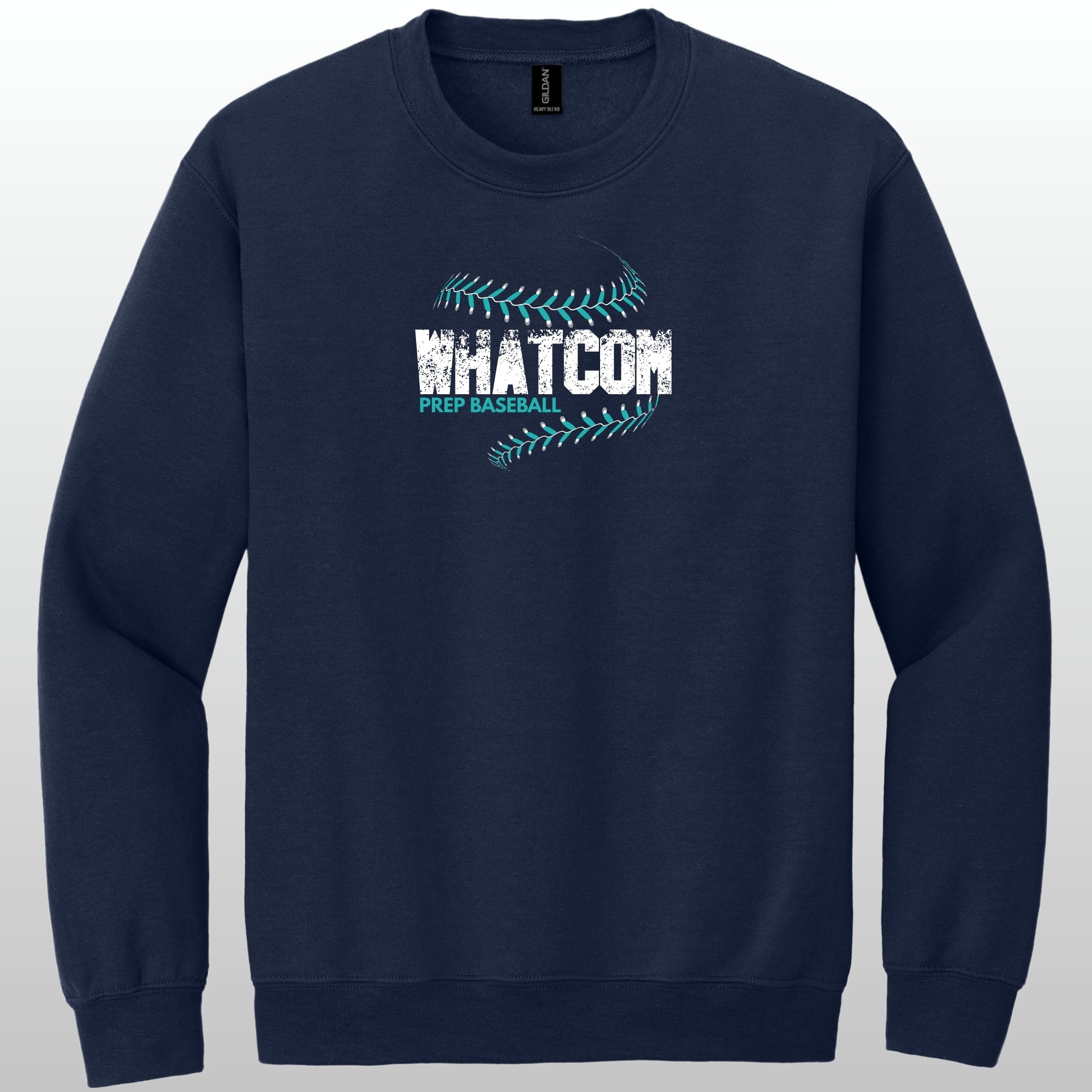 Whatcom Prep Baseball Seams Crewneck