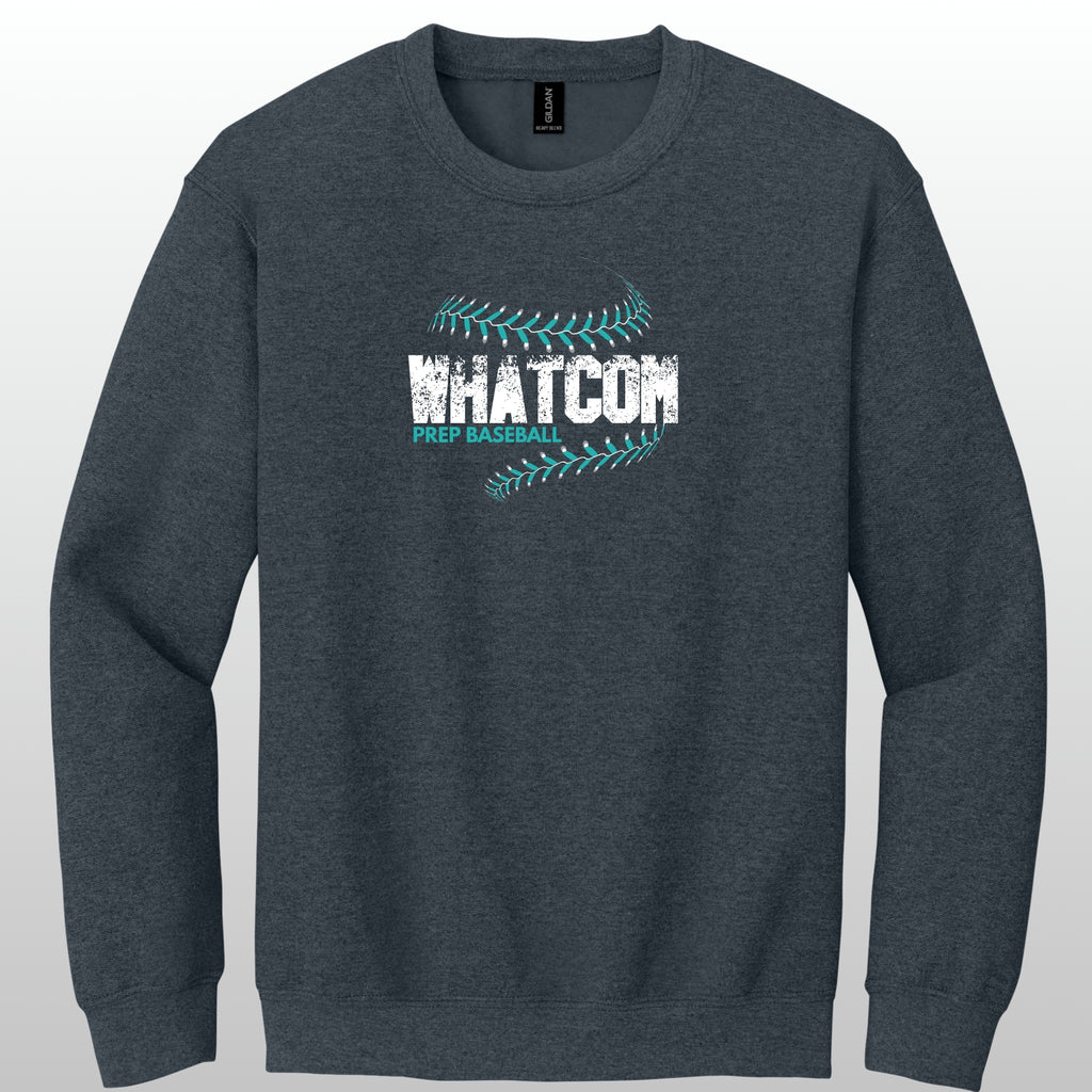 Whatcom Prep Baseball Seams Crewneck