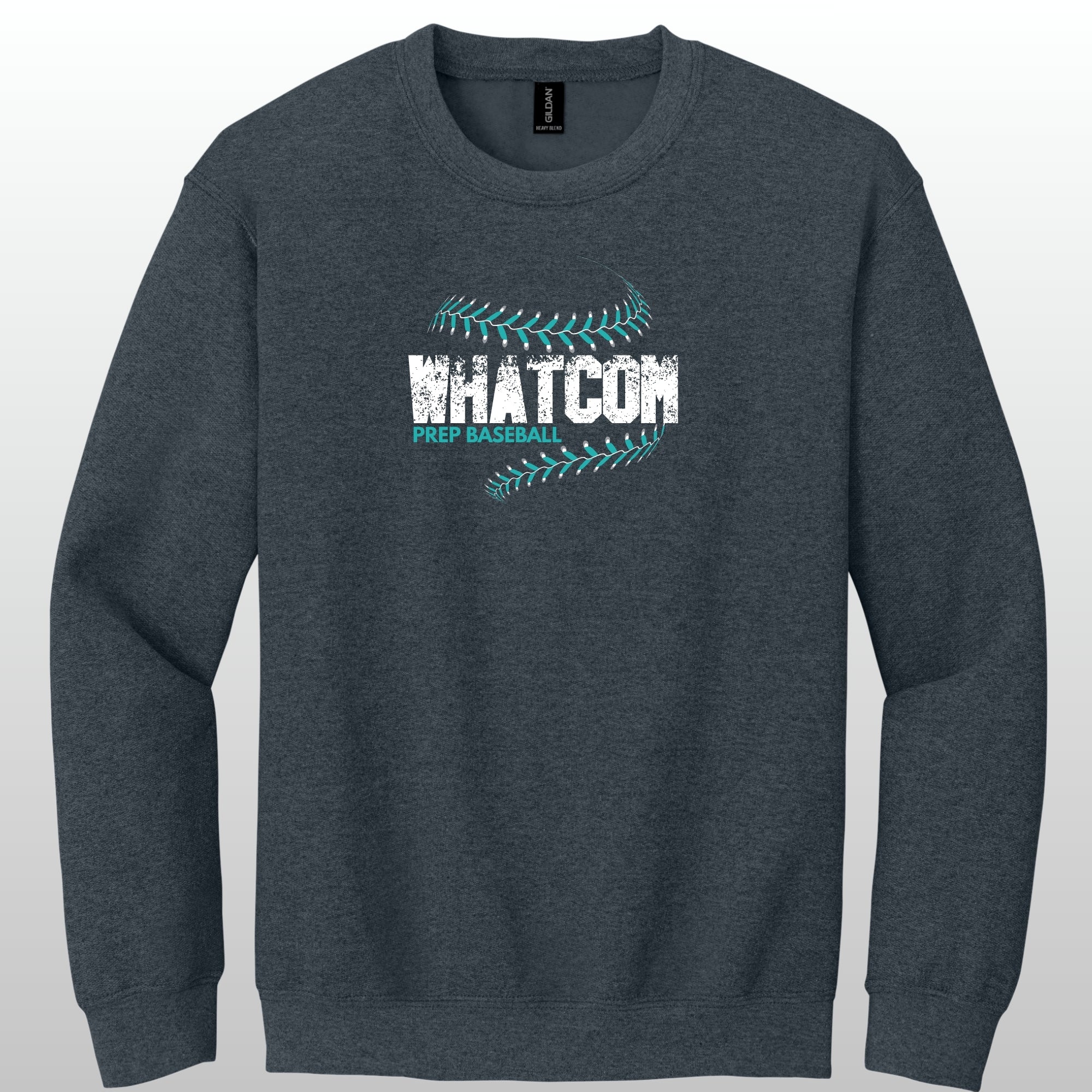 Whatcom Prep Baseball Seams Crewneck