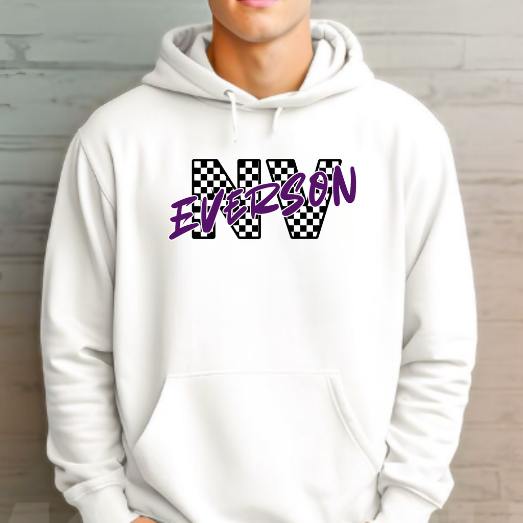 NV Checkered Hoodie