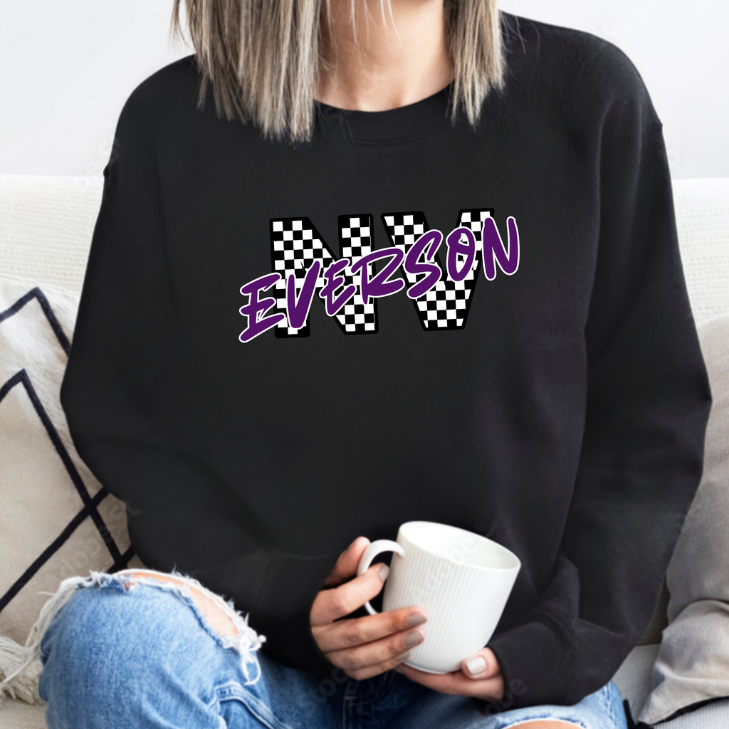 NV Checkered Crewneck