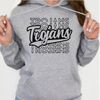Trojans Stacked Hooded Sweatshirt