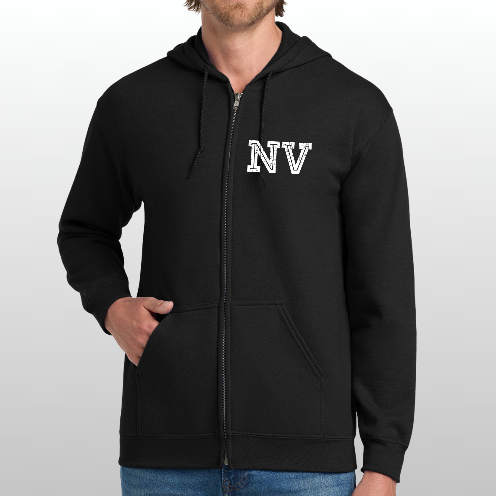 Nooksack Distressed Men's Zip Up