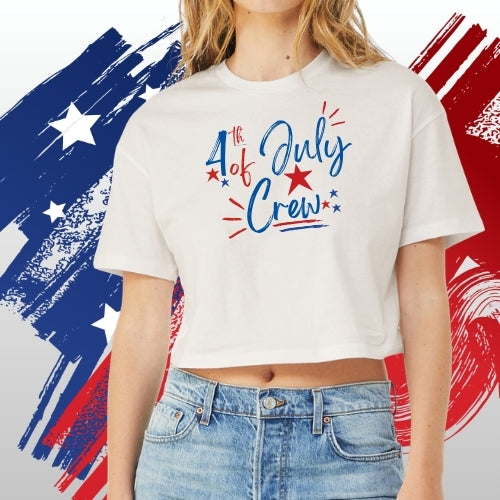 Fourth of July Crew (Crop Top)