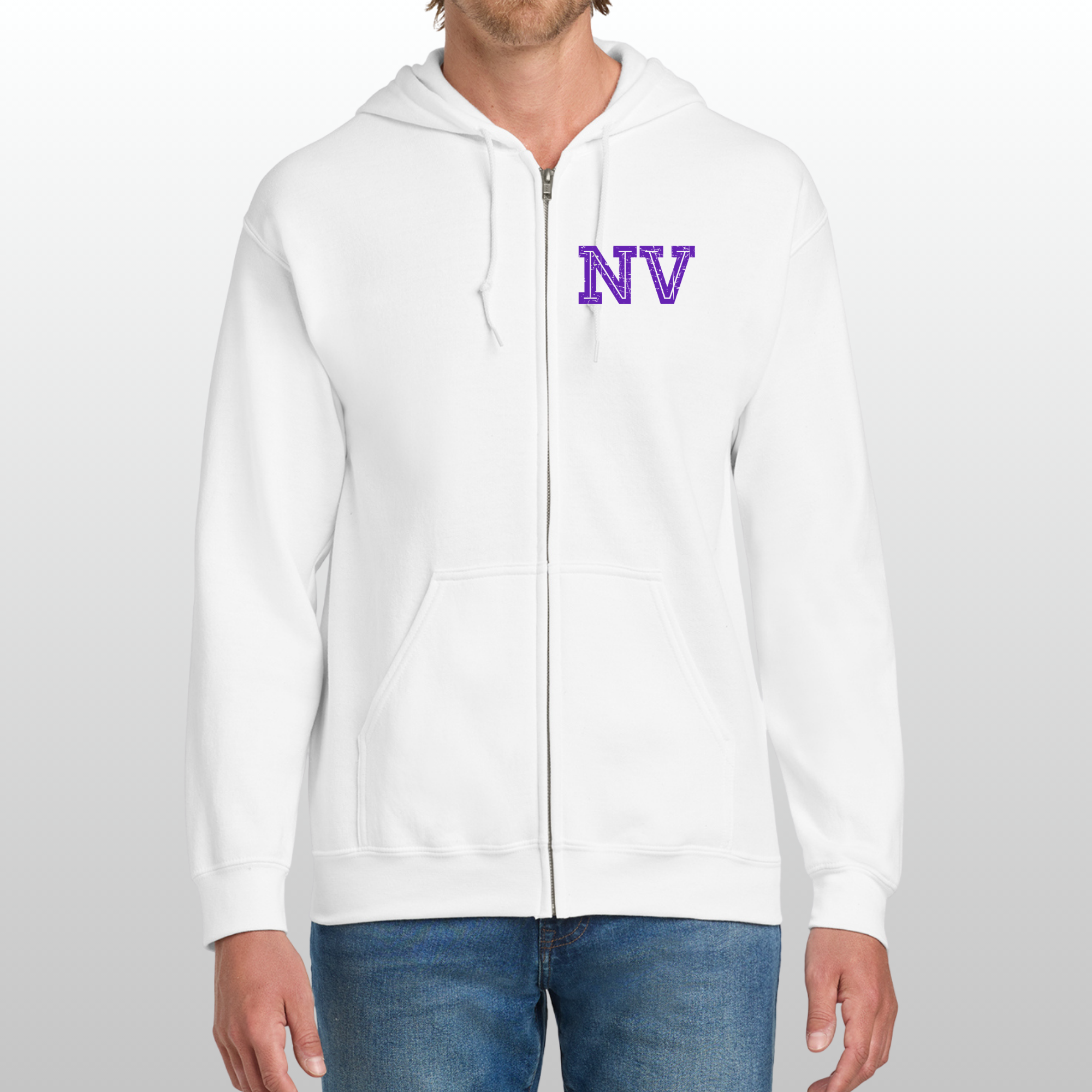 Nooksack Distressed Men's Zip Up
