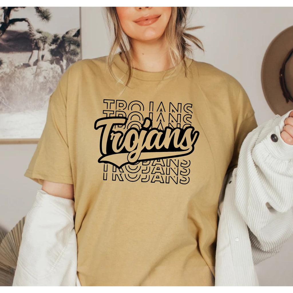 Trojans Stacked Shirt