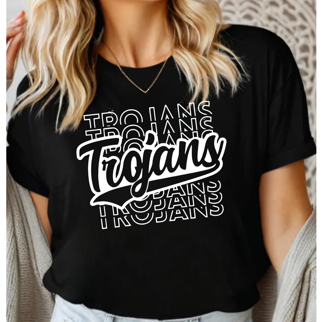 Trojans Stacked Shirt
