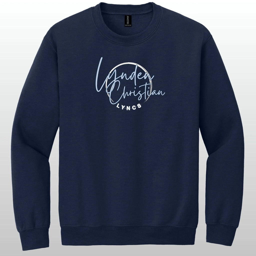 Lynden Christian Cursive Swish Crewneck Sweatshirt