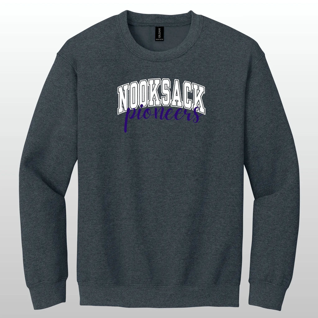 Nooksack Pioneers Cursive Crewneck Sweatshirt