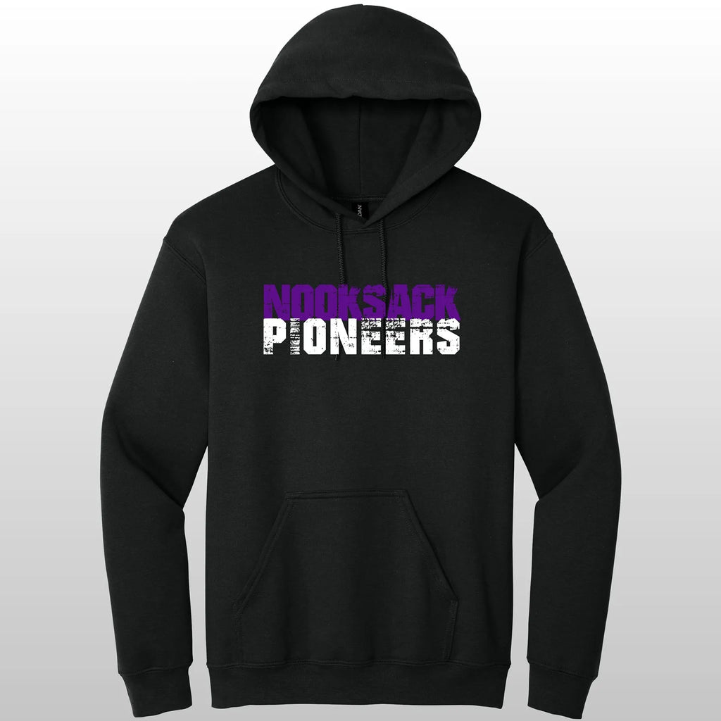 Nooksack Pioneers Grunge Hooded Sweatshirt