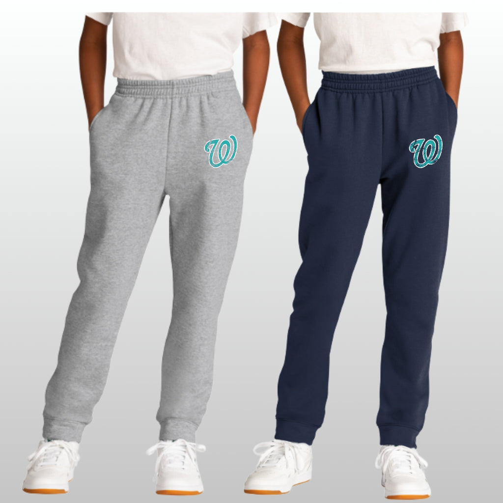 Whatcom Prep Baseball Distressed Sweatpants