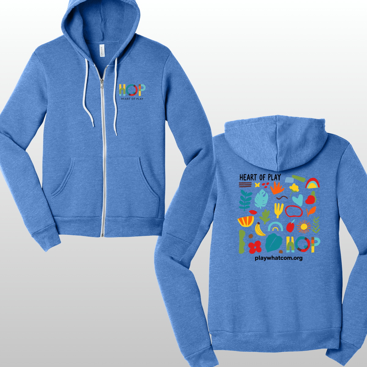 HOP Adult Zip Up With Big Back