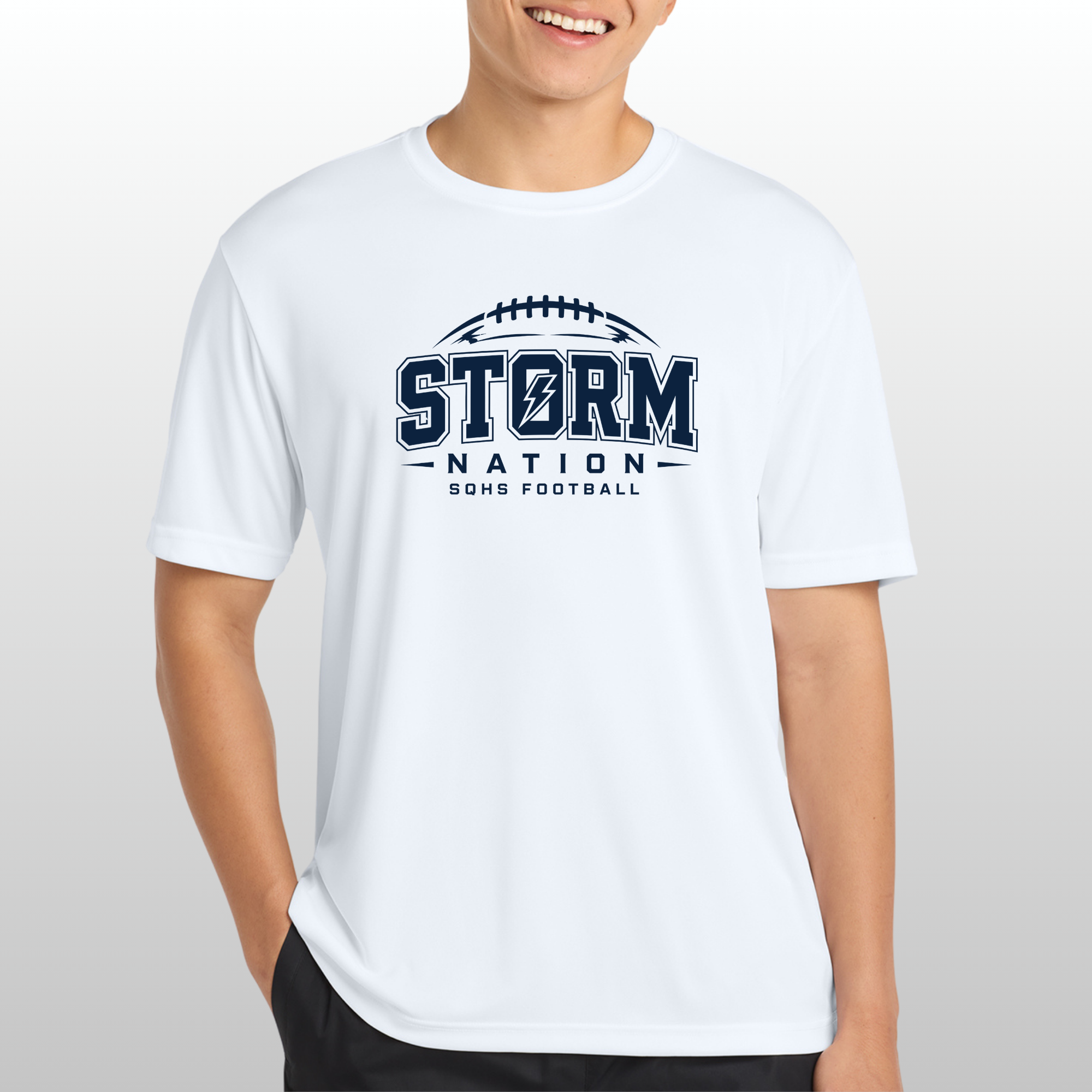 Storm Nation Football Sport Tek Posi Charge Tee
