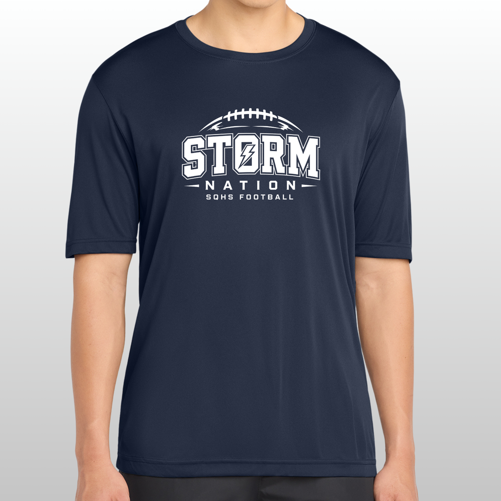 Storm Nation Football Sport Tek Posi Charge Tee