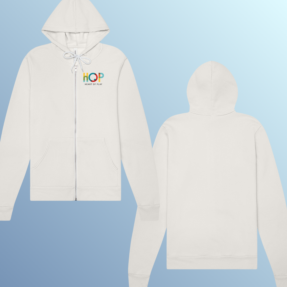 HOP Adult Zip Up With Front Logo Only