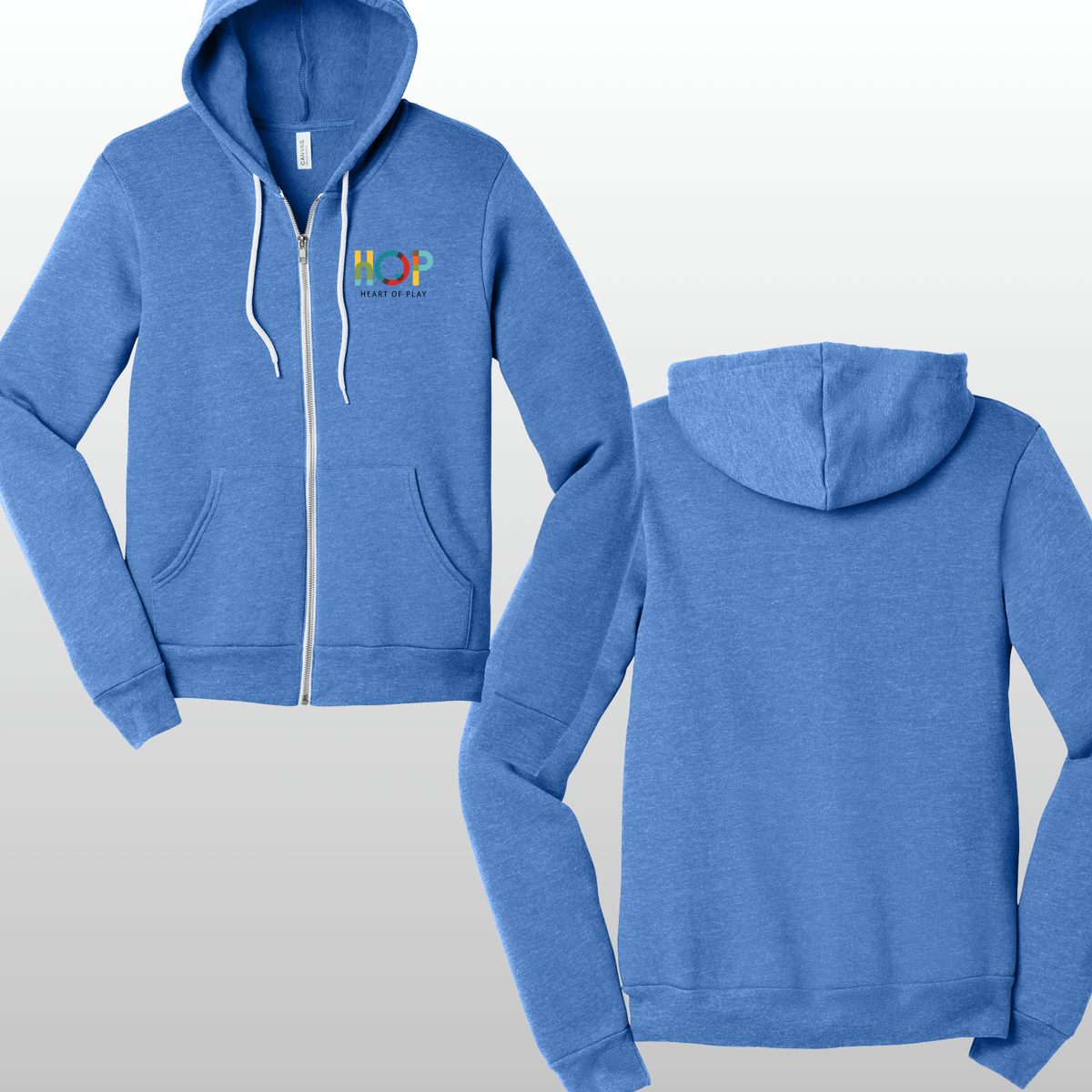 HOP Adult Zip Up With Front Logo Only