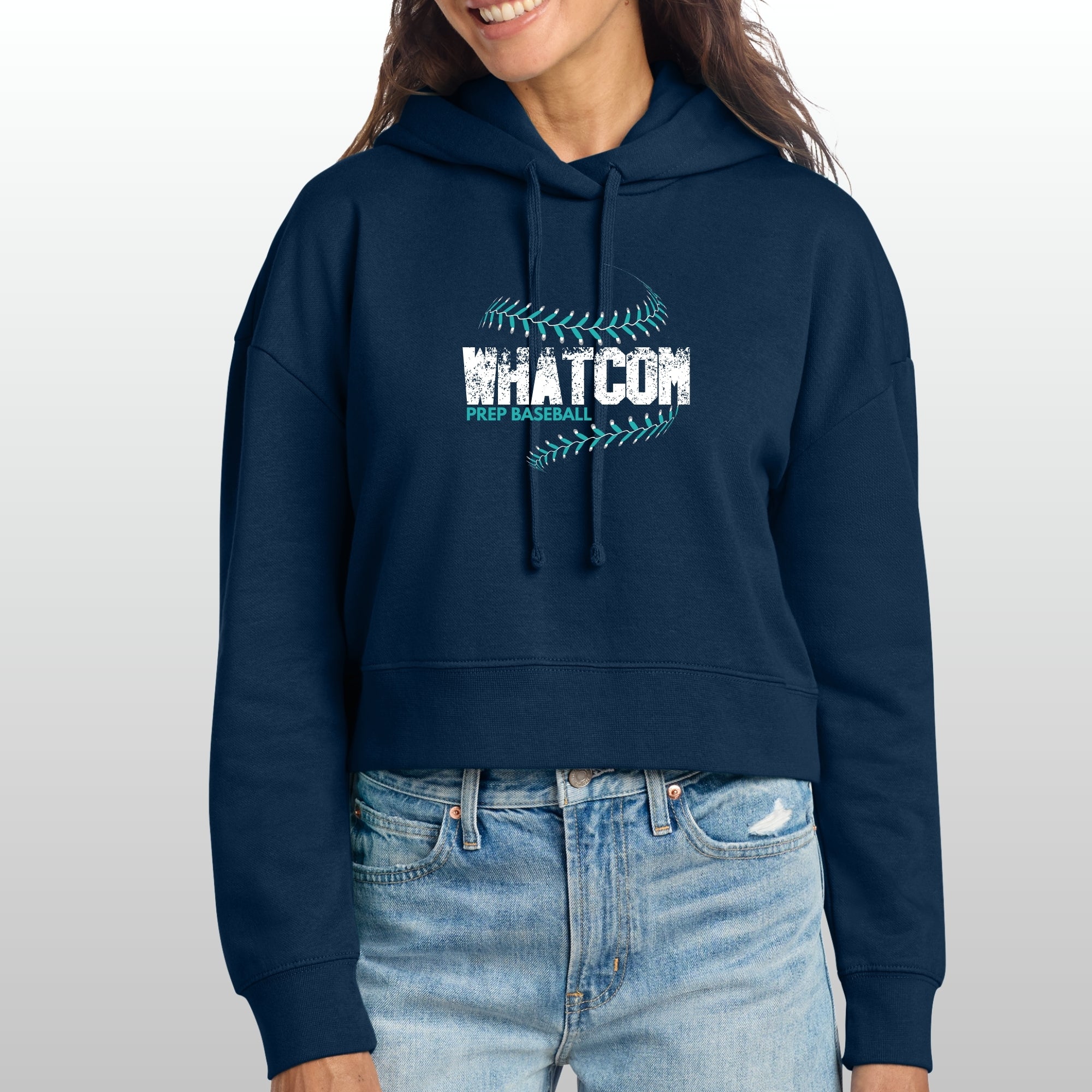 Whatcom Prep Women's Baseball Seams Hoodie