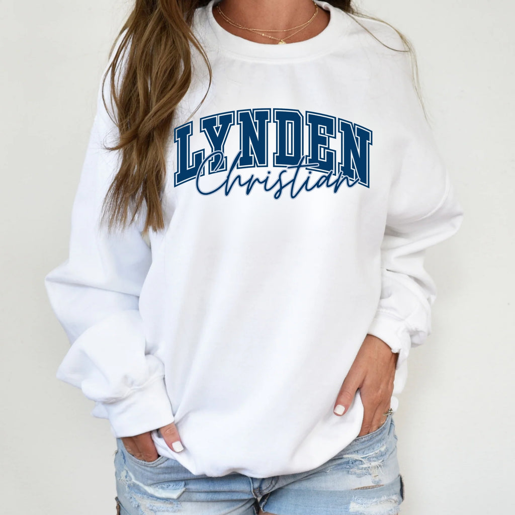 Lynden Christian Cursive Crewneck Sweatshirt