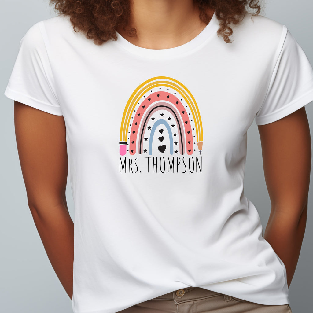 Teacher Appreciation Rainbow T-Shirt