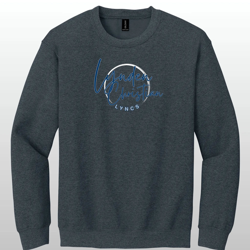 Lynden Christian Cursive Swish Crewneck Sweatshirt