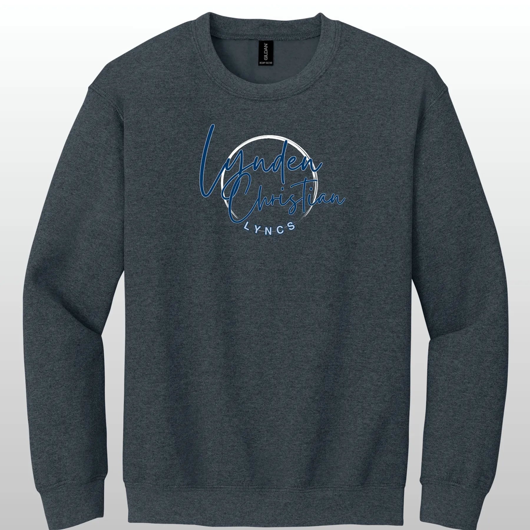 Lynden Christian Cursive Swish Crewneck Sweatshirt