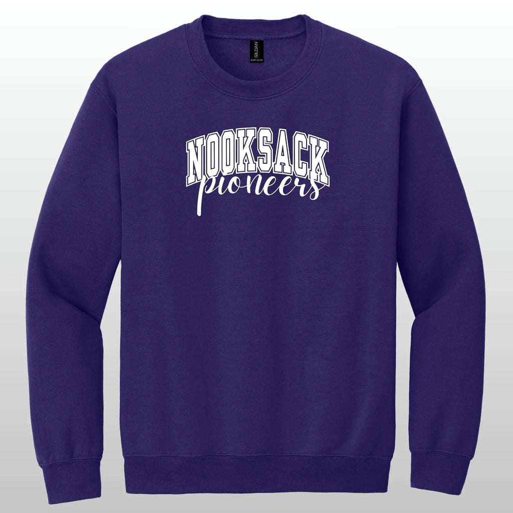 Nooksack Pioneers Cursive Crewneck Sweatshirt