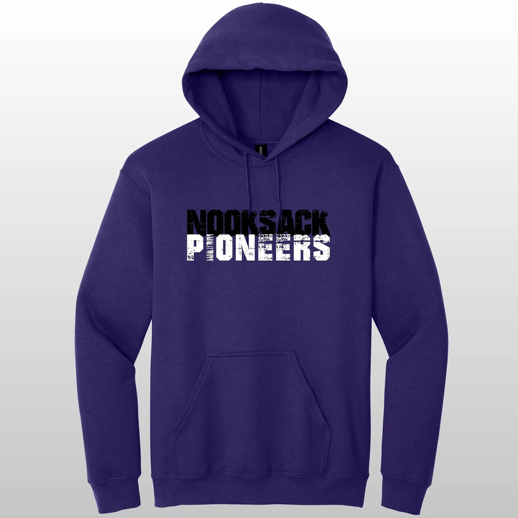 Nooksack Pioneers Grunge Hooded Sweatshirt