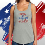 Flip Flops-Freedom-Fireworks (Women's Tank)