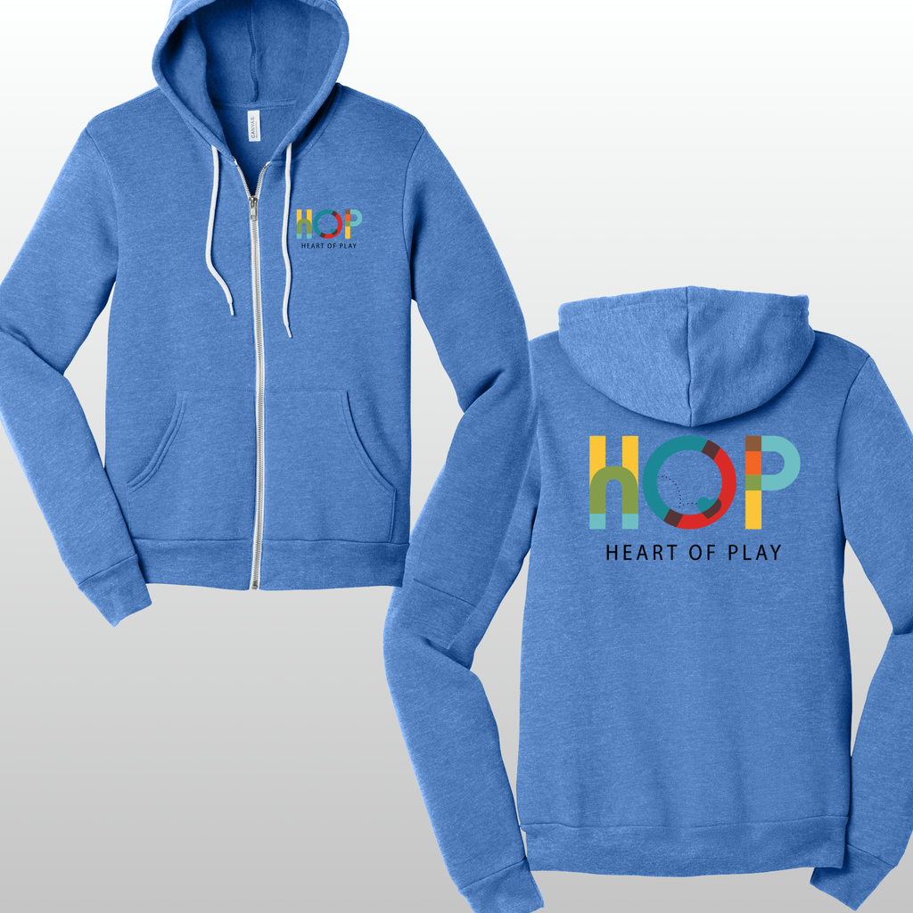 HOP Adult Zip Up With Front & Back Logo