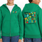 HOP Youth Zip Up With Front & Back Logo