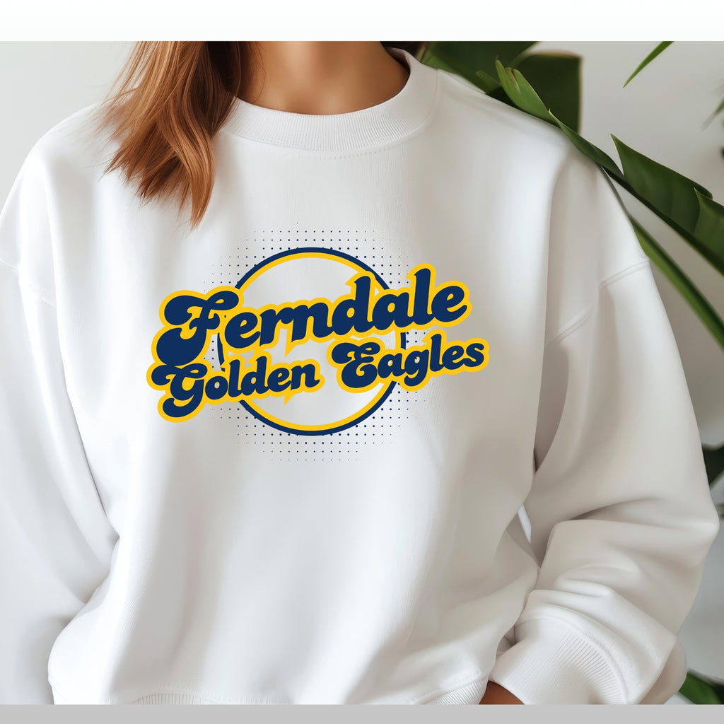 Ferndale Retro Circle Crewneck