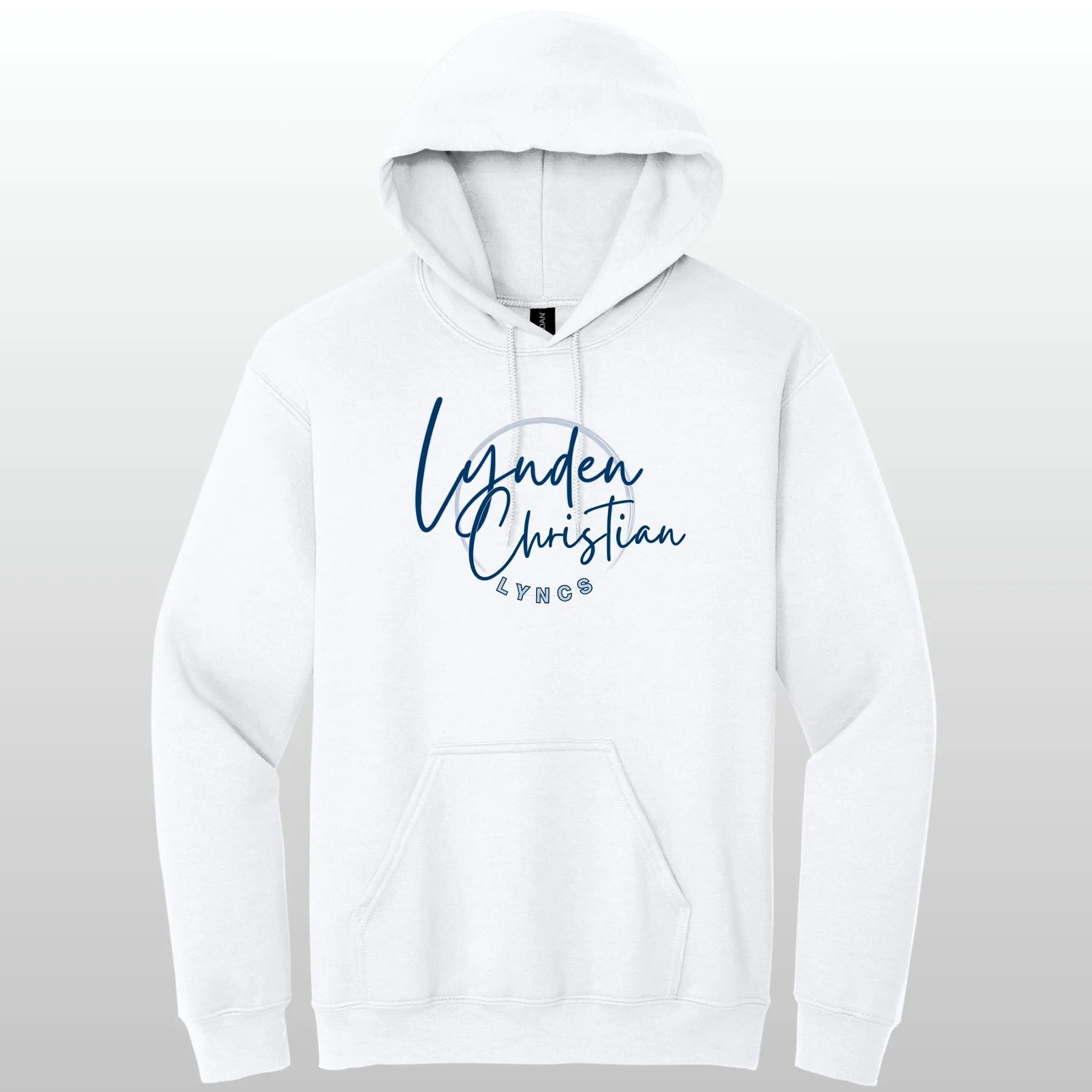 Lynden Christian Cursive Swish Hooded Sweatshirt
