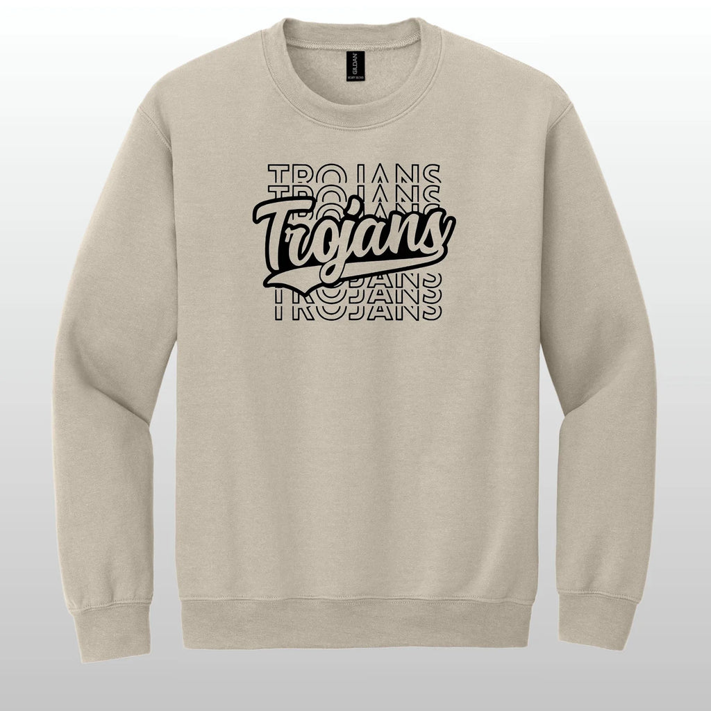 Trojans Stacked Crewneck Sweatshirt