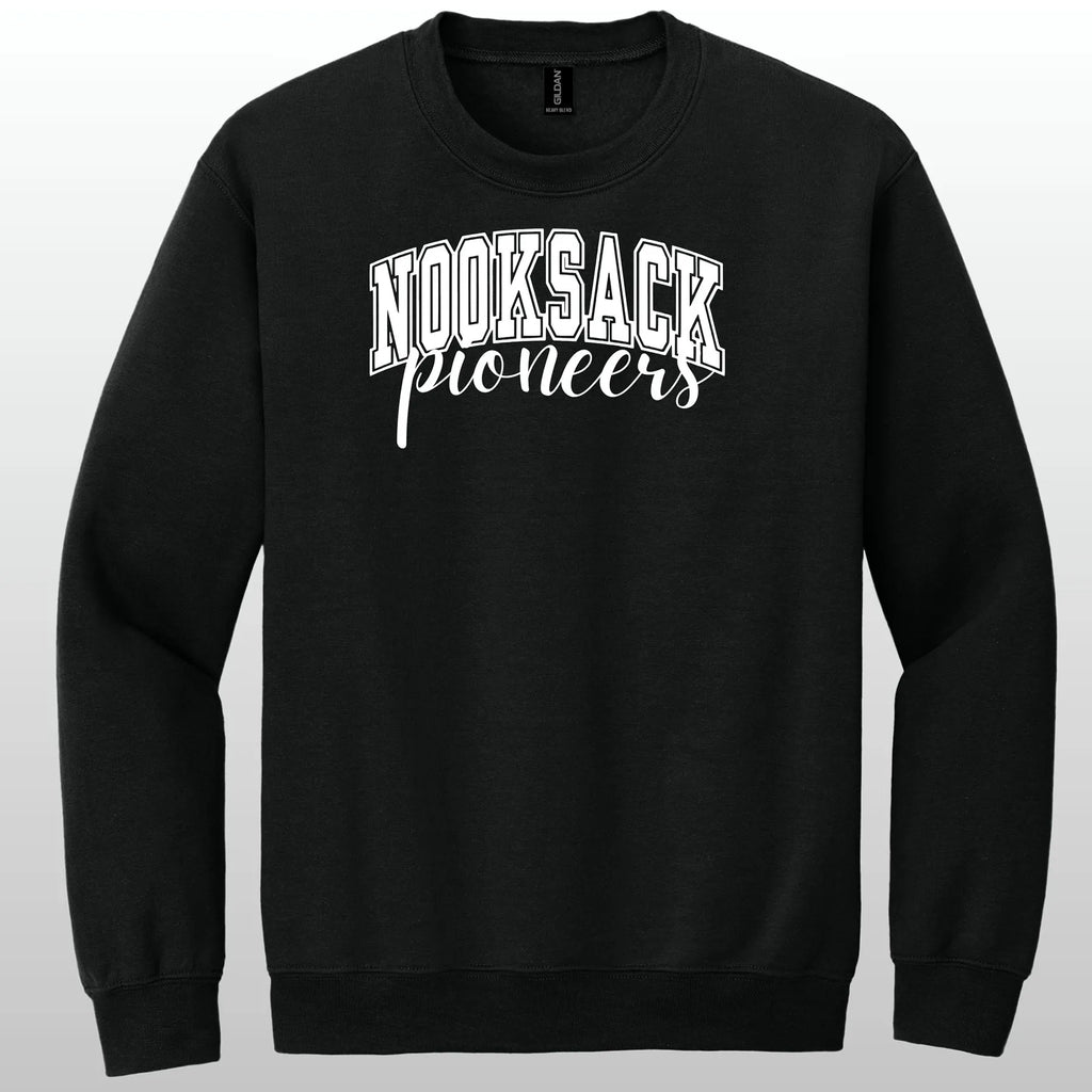 Nooksack Pioneers Cursive Crewneck Sweatshirt