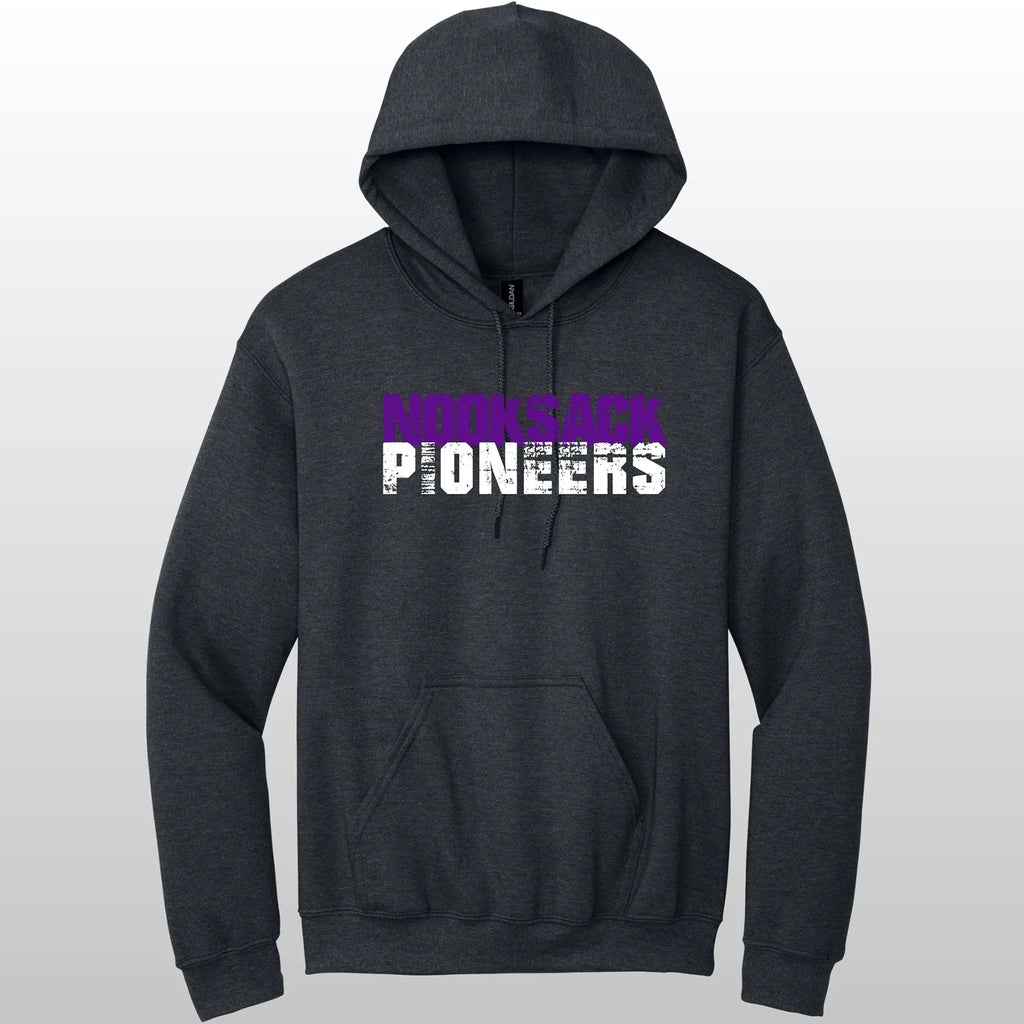 Nooksack Pioneers Grunge Hooded Sweatshirt