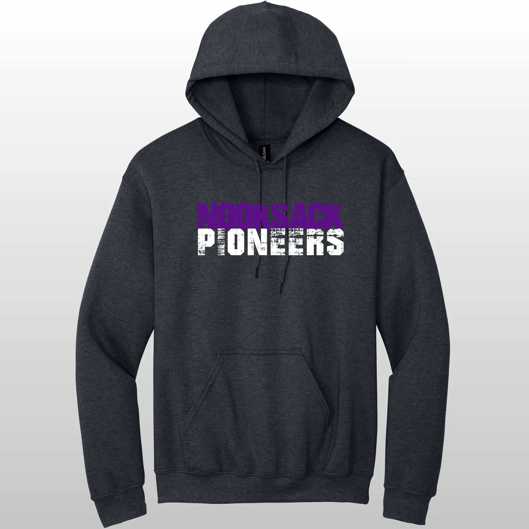 Nooksack Pioneers Grunge Hooded Sweatshirt