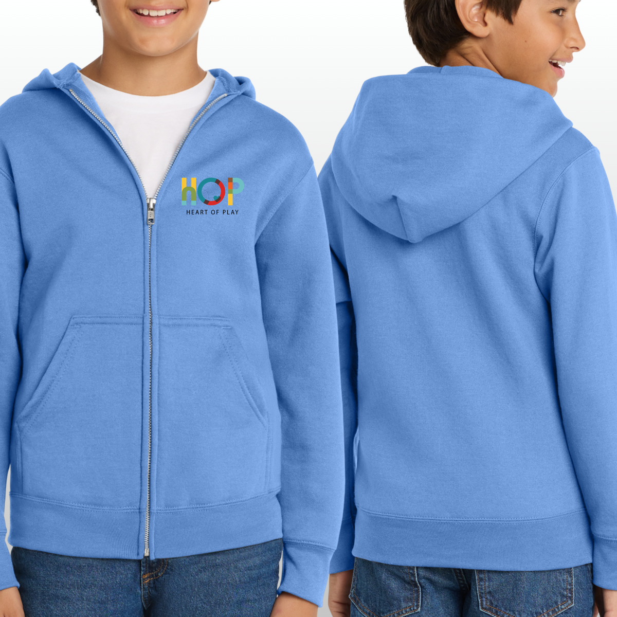 HOP Youth Zip Up With Front Logo Only